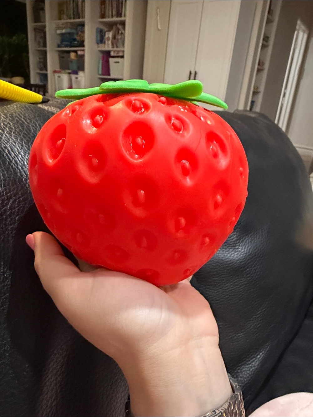 Kids Strawberry Squeeze Toy - Red
